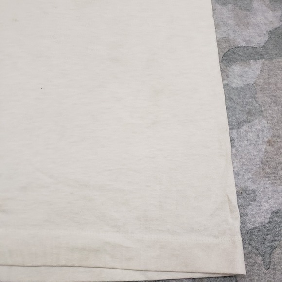 Vintage Fruit Of The Loom Shirt Mens XL Beige Native Short Sleeve Single Stitch - Picture 4 of 11